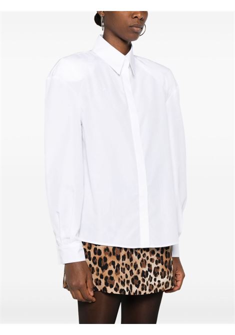 White oversized-shoulder shirt Rowen Rose - women ROWEN ROSE | RR238WHT